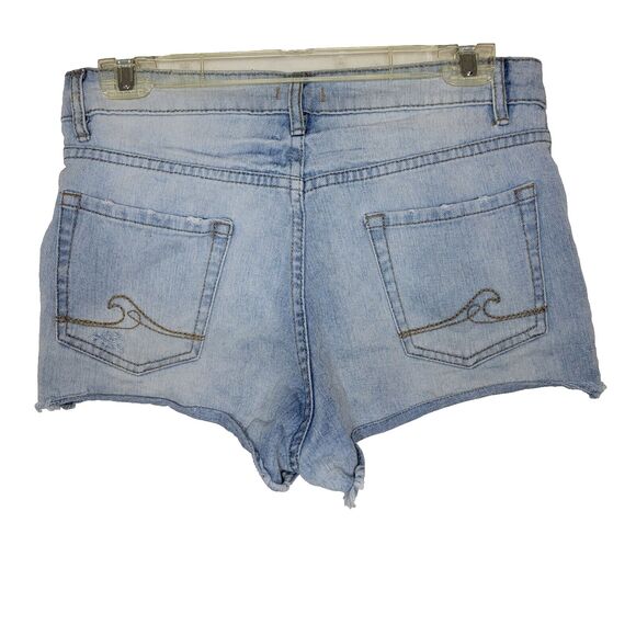 Junior ROXY Light Blue Washed Jean Shorts Size 27(5) - Picture 2 of 3